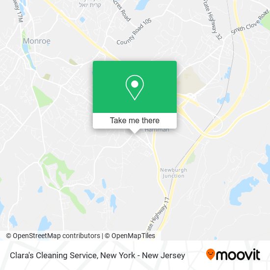 Clara's Cleaning Service map