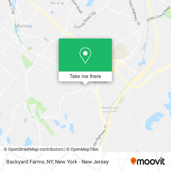 Backyard Farms, NY map