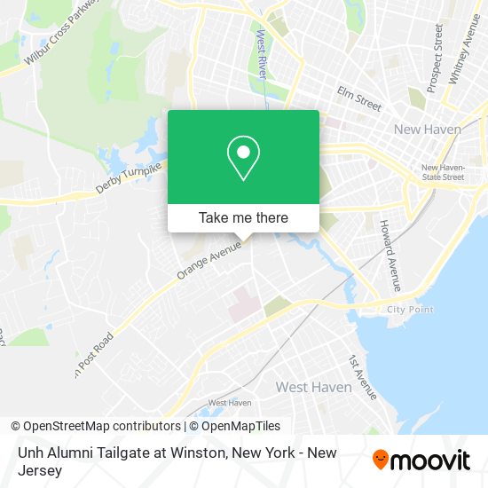 Mapa de Unh Alumni Tailgate at Winston