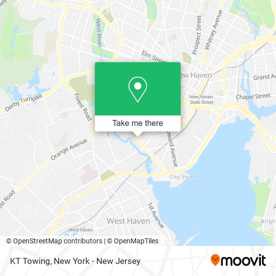 KT Towing map