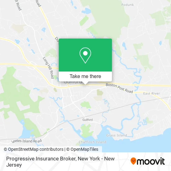 Progressive Insurance Broker map
