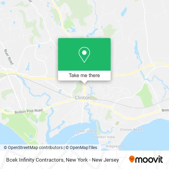 Bcek Infinity Contractors map