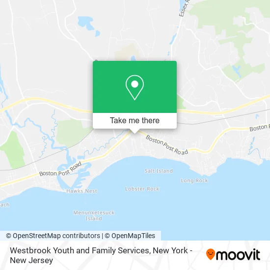 Westbrook Youth and Family Services map