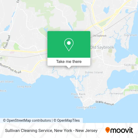 Sullivan Cleaning Service map