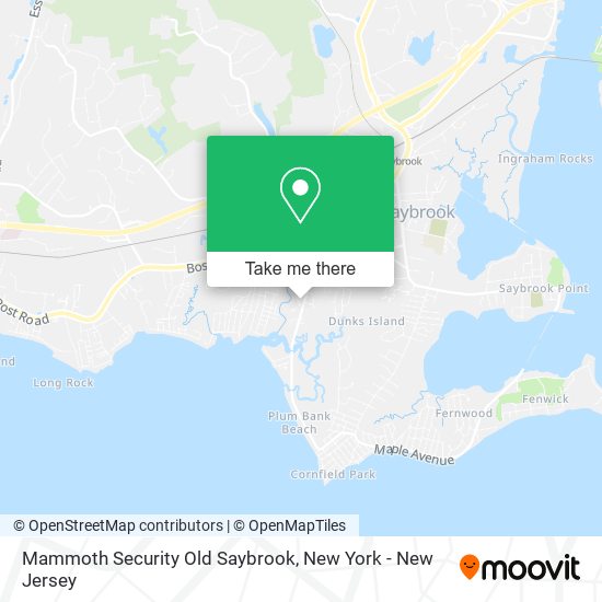 Mammoth Security Old Saybrook map