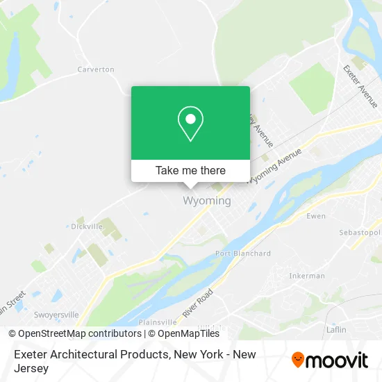 Exeter Architectural Products map