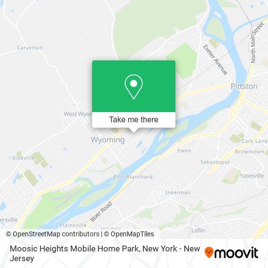 Moosic Heights Mobile Home Park map