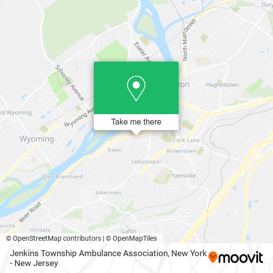 Jenkins Township Ambulance Association map