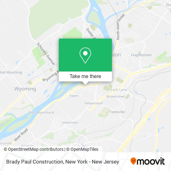 Mapa de Brady Paul Construction
