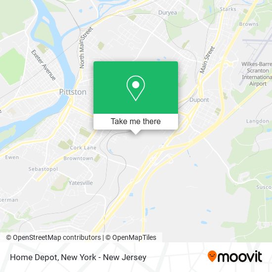 Home Depot map