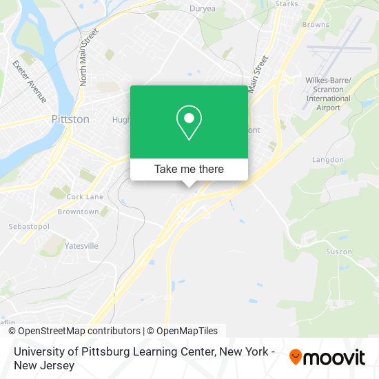 Mapa de University of Pittsburg Learning Center