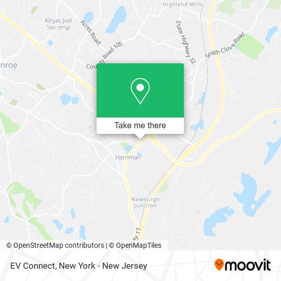 EV Connect map