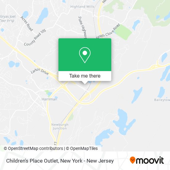 Children's Place Outlet map