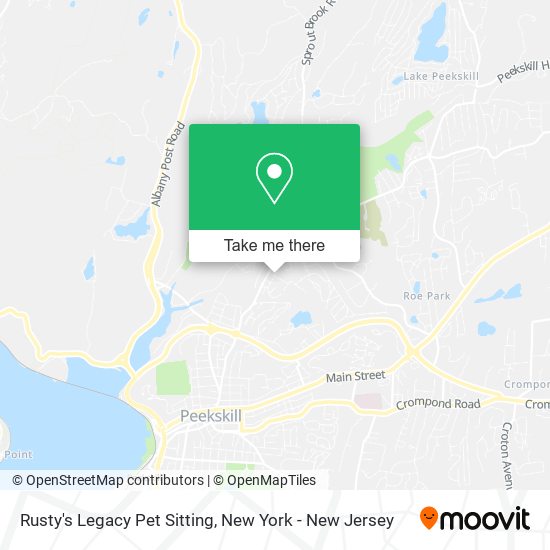 Rusty's Legacy Pet Sitting map