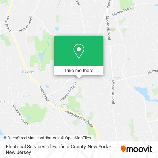 Electrical Services of Fairfield County map