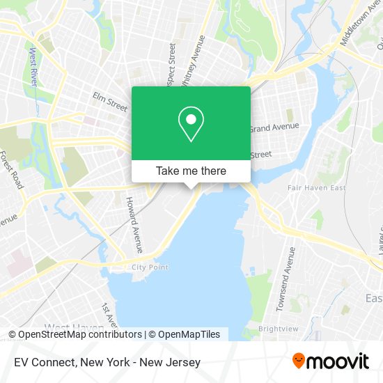 EV Connect map