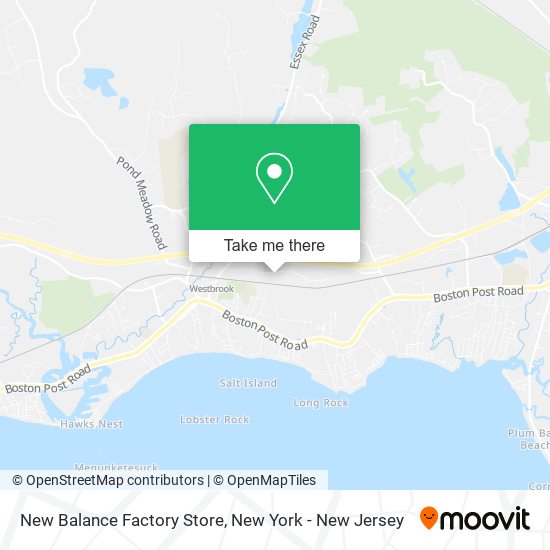 New Balance Factory Store map