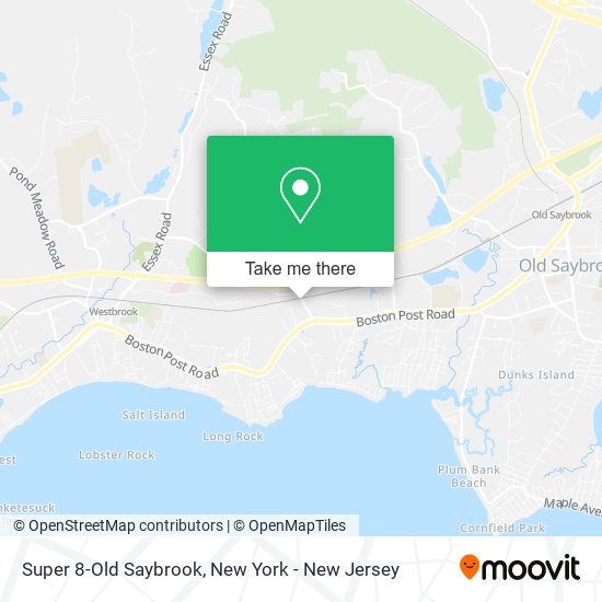 Super 8-Old Saybrook map