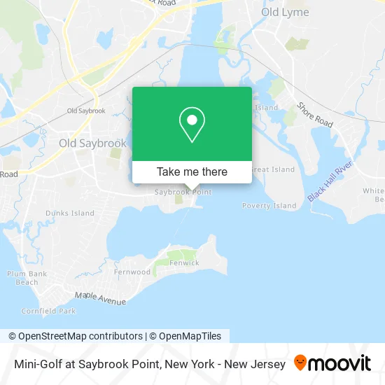 Mini-Golf at Saybrook Point map