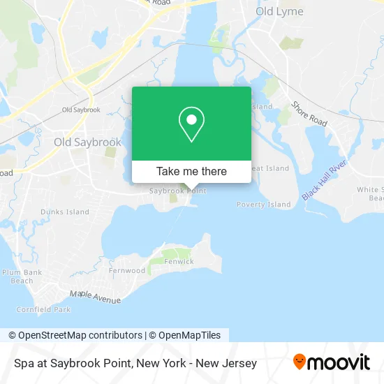 Spa at Saybrook Point map