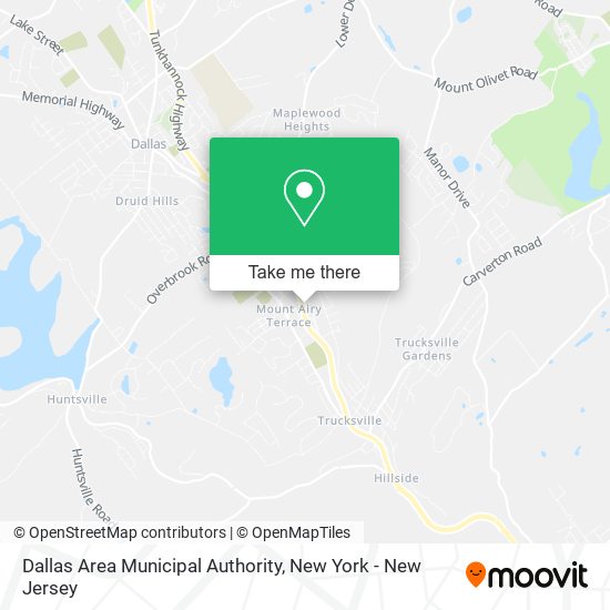 Mapa de Dallas Area Municipal Authority