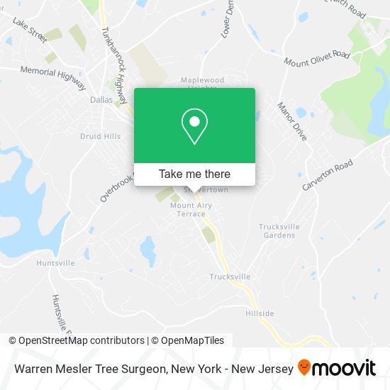 Warren Mesler Tree Surgeon map