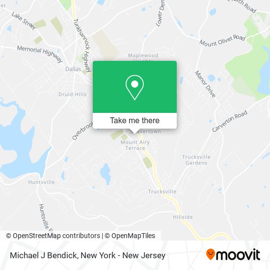 Mapa de Michael J Bendick