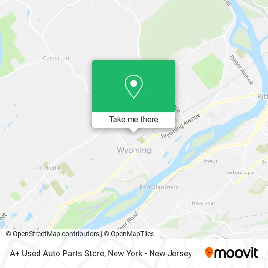 A+ Used Auto Parts Store map