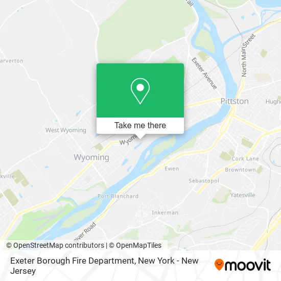 Exeter Borough Fire Department map