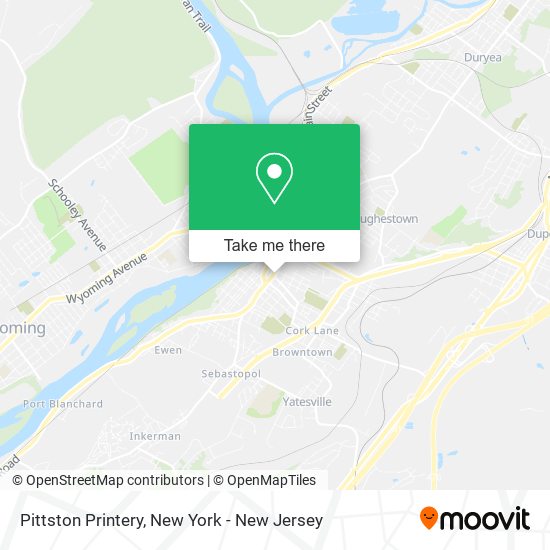 Pittston Printery map