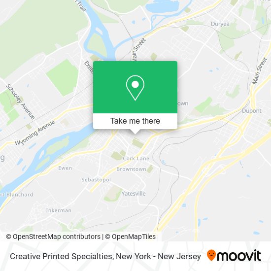 Creative Printed Specialties map