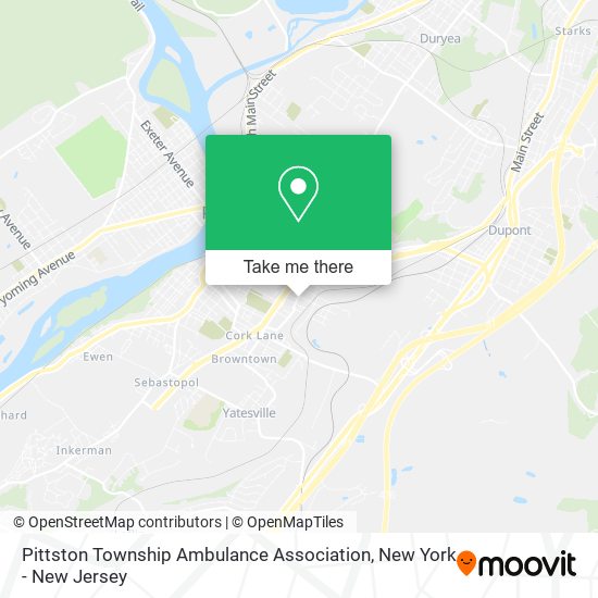Pittston Township Ambulance Association map