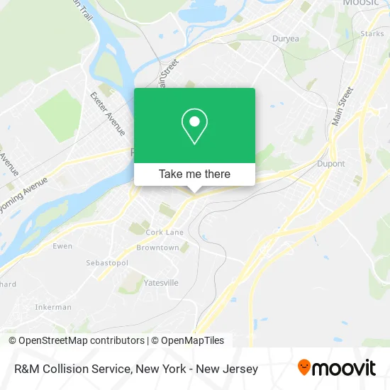 R&M Collision Service map