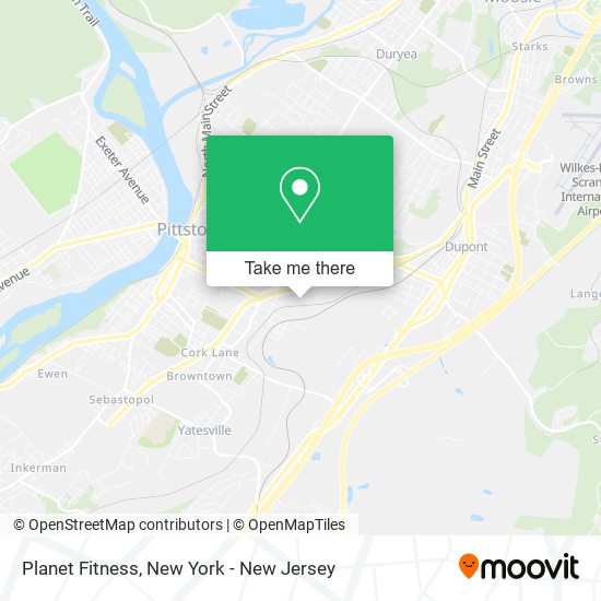 Planet Fitness map