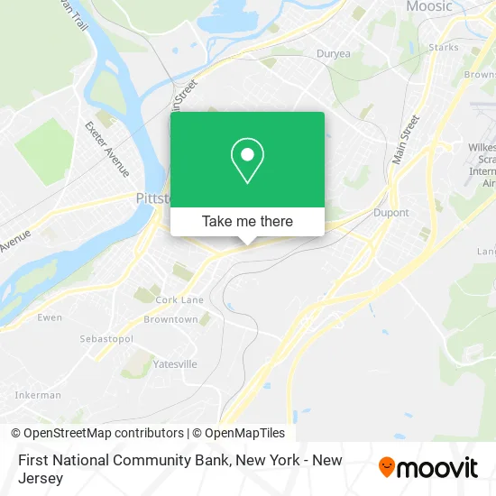 First National Community Bank map