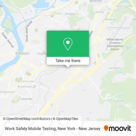 Work Safely Mobile Testing map