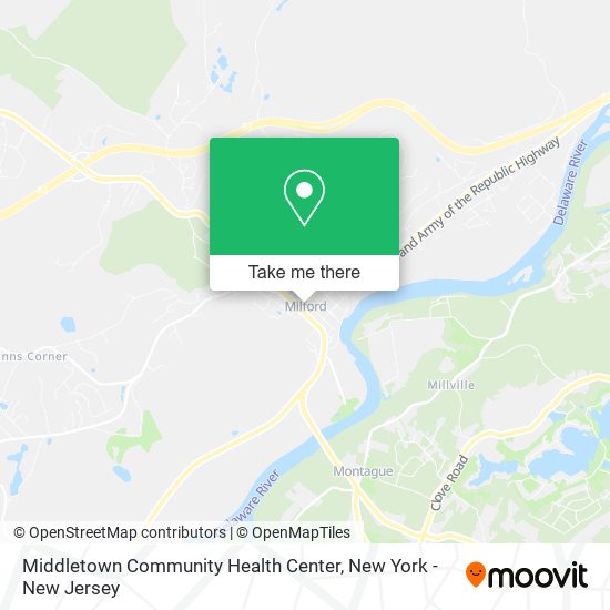Middletown Community Health Center map
