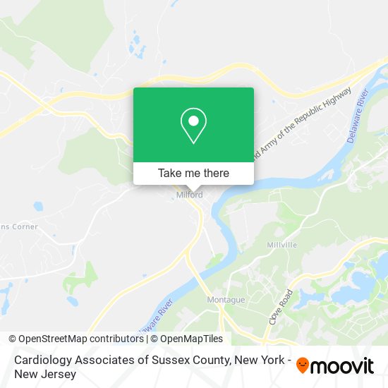 Cardiology Associates of Sussex County map
