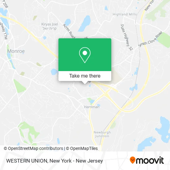 WESTERN UNION map