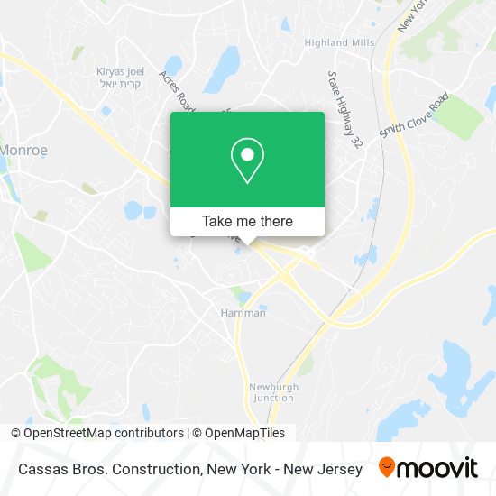 Cassas Bros. Construction map