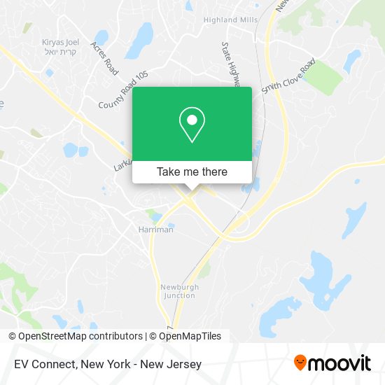 EV Connect map