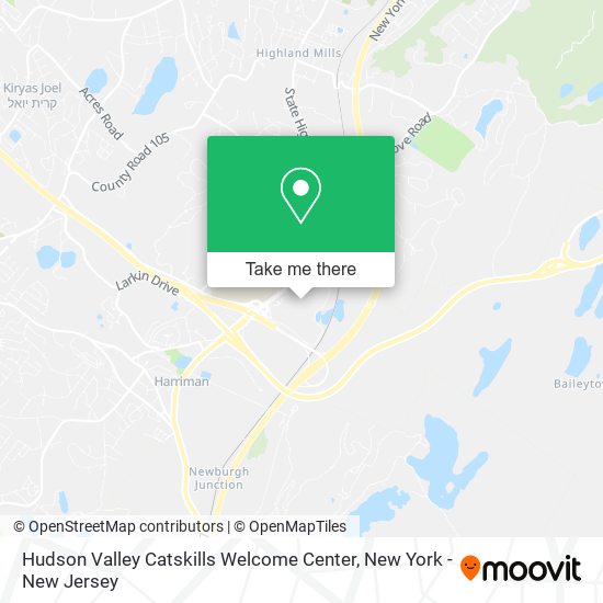 Hudson Valley Catskills Welcome Center map