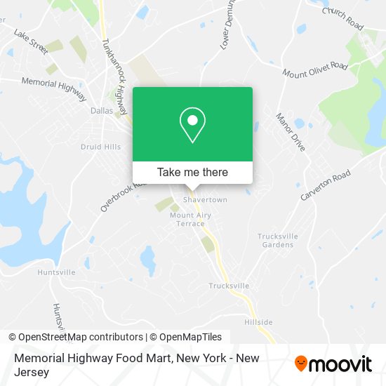 Memorial Highway Food Mart map