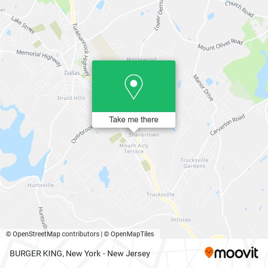 Mapa de BURGER KING