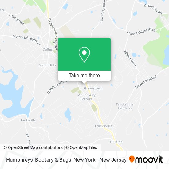 Humphreys' Bootery & Bags map