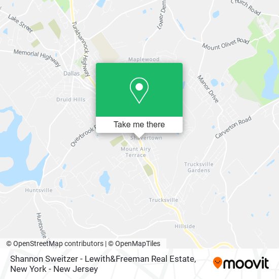 Shannon Sweitzer - Lewith&Freeman Real Estate map