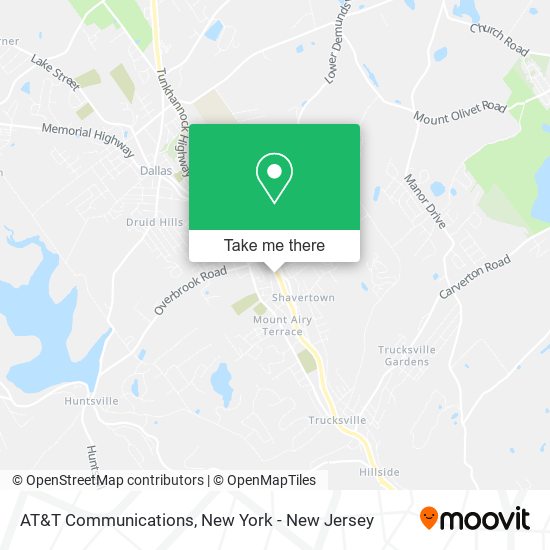 AT&T Communications map