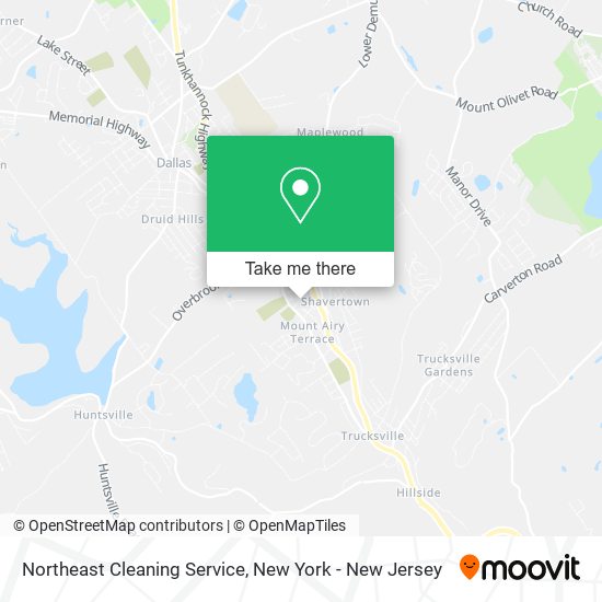 Northeast Cleaning Service map