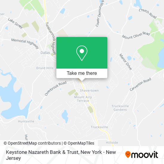 Mapa de Keystone Nazareth Bank & Trust