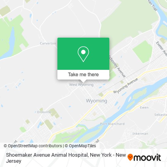 Shoemaker Avenue Animal Hospital map